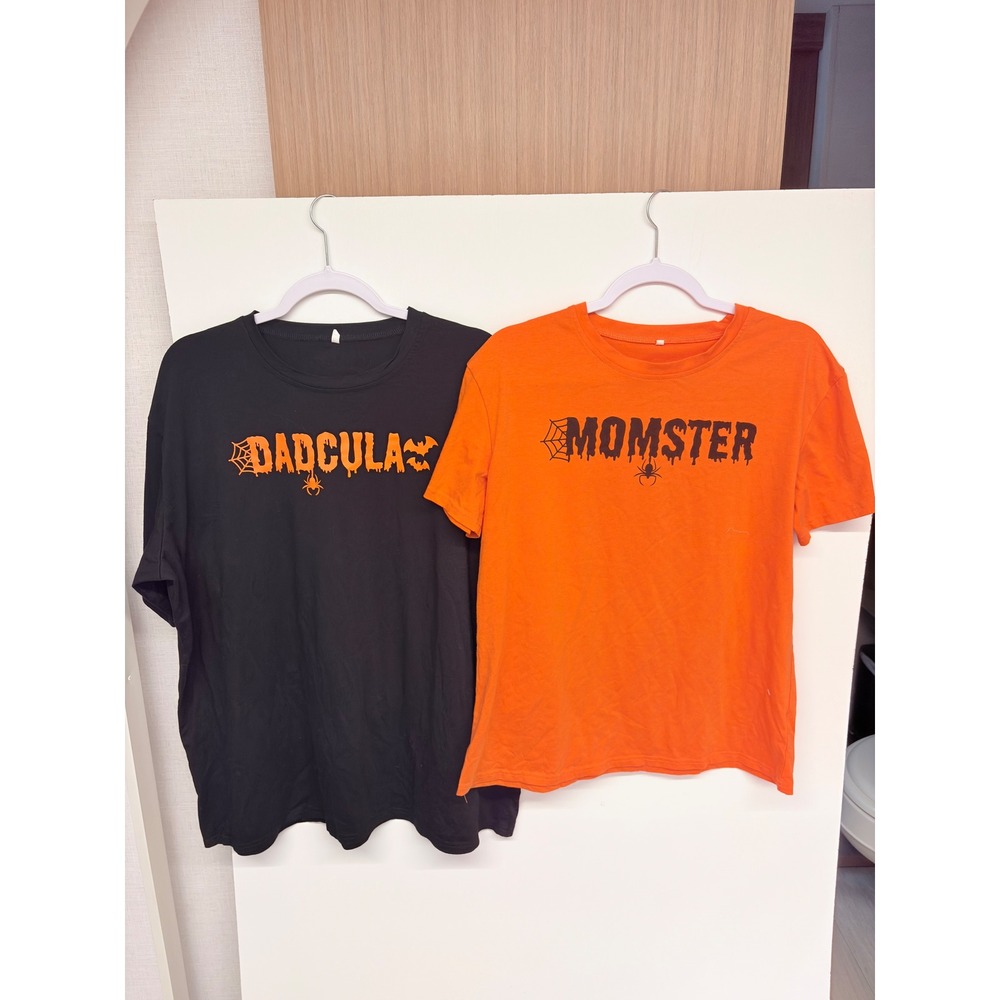 Spooky Season Goth Halloween Graphic Tee Set Graphic L/2XL